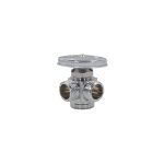Imagen de 016720 LLAVE CONTROL ANGULAR LATON ROSCABLE 1/2" 2 SALIDAS IP-137 COFLEX