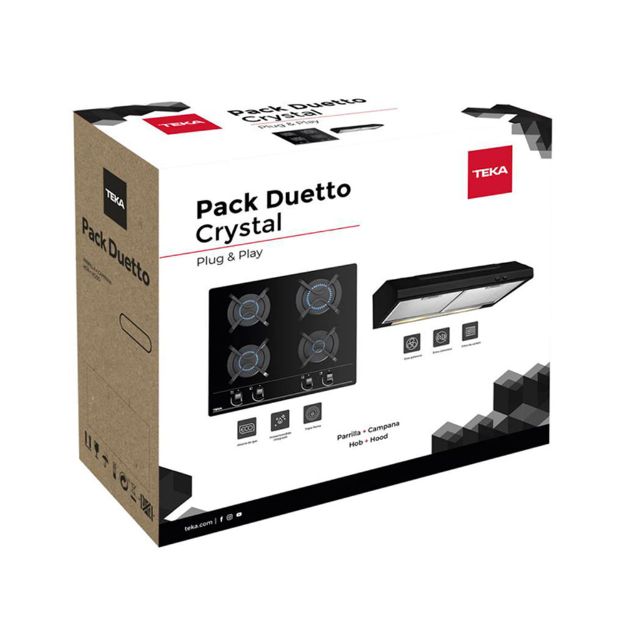 Imagen de 018063 PAQUETE DUETO  60 NEGRO  (256) TEKA