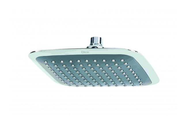 Imagen de 018044 REGADERA CUADRADA 8" 4531BL S/BRAZO Y CHAPETON DICA