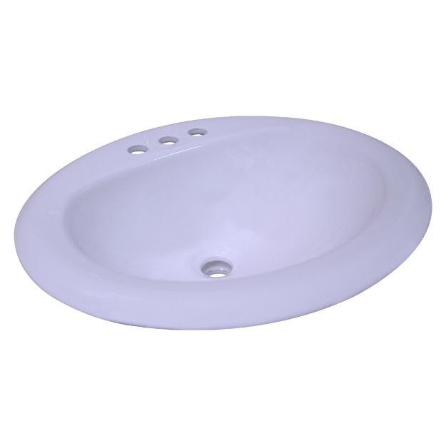 Imagen de 017796 OVALIN KALETO BLANCO 520X465X200MM (H-1900) PORCELANATOS