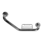 Imagen de 016889 BARRA DE SEGURIDAD BSA01 CROMO C/JABONERA RUGO