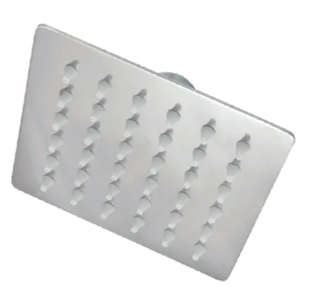 Imagen de 019273 REGADERA 44DCP DELGADA CUADRADA S/BRAZO ACE.INOX RUGO