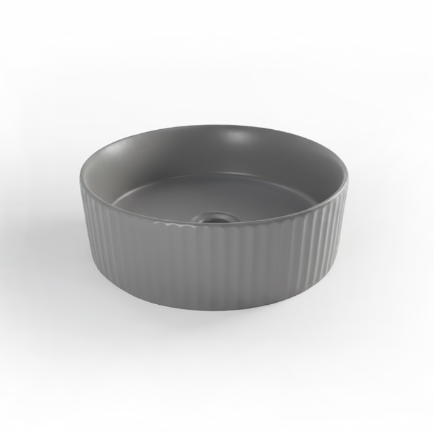 Imagen de 019734 OVALIN NARA GRIS MATE 360X360X115 (8687MG) PORCELANATOS