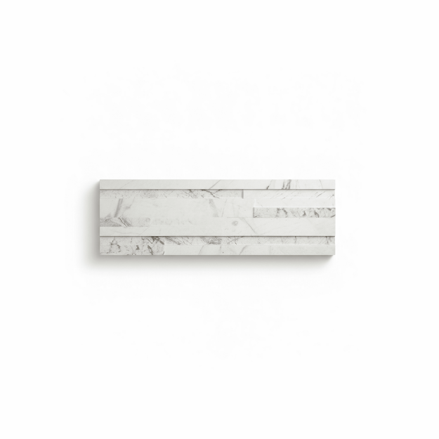 Imagen de 019413 BELGIUM MARBLE BLANCO (GPR) 17X52 (1.15 MT2) PORCELANATOS