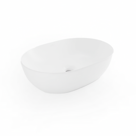 Imagen de 019729 OVALIN KANSAS BCO MATE 490X360X135 (8417MW) PORCELANATOS