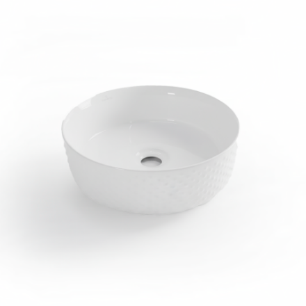 Imagen de 019732 OVALIN ORLANDO BLANCO PULIDO 350X350X120 (8666GW) PORCELANATOS