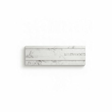 Imagen de 019413 BELGIUM MARBLE BLANCO (GPR) 17X52 (1.15 MT2) PORCELANATOS