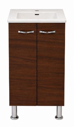 Imagen de 019302 CONJUNTO DE BAÑO CONTEMPO NOGAL TERRACOTA (INCLUYE MUEBLE Y LAVABO 90422) ROYOMEX