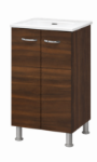 Imagen de 019302 CONJUNTO DE BAÑO CONTEMPO NOGAL TERRACOTA (INCLUYE MUEBLE Y LAVABO 90422) ROYOMEX